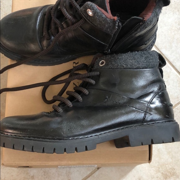 ZARA black combat/boots - Picture 2 of 8